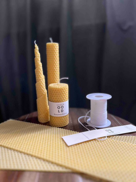 Bienenwachskerzen rollen