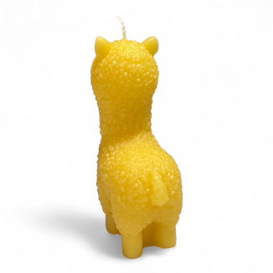 Alpaka / Lama als Bienenwachskerze