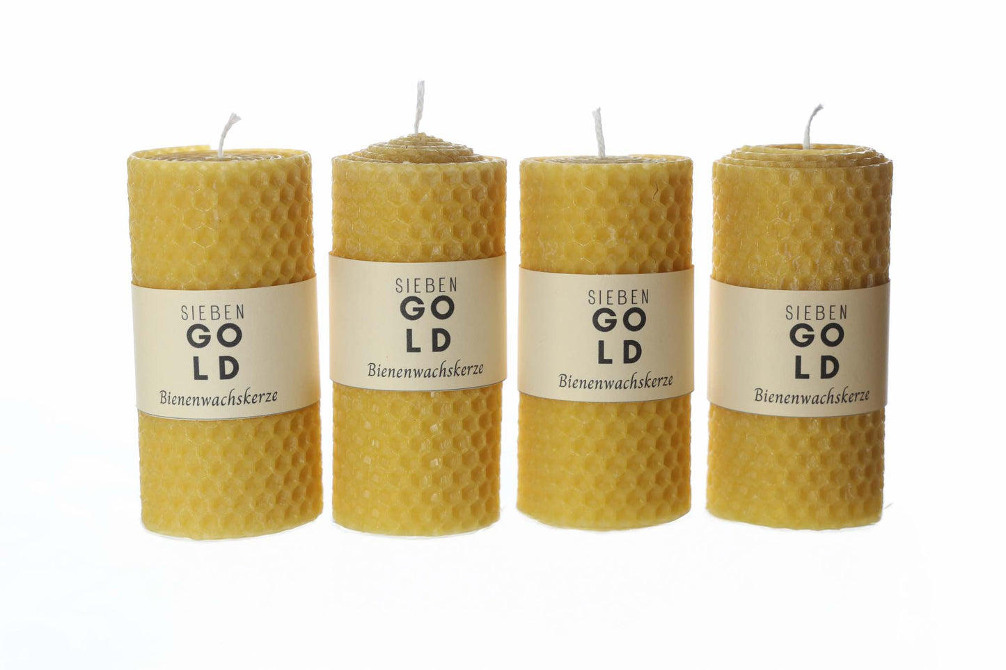 Adventskranzkerzen aus Bienenwachs im 4er Set
