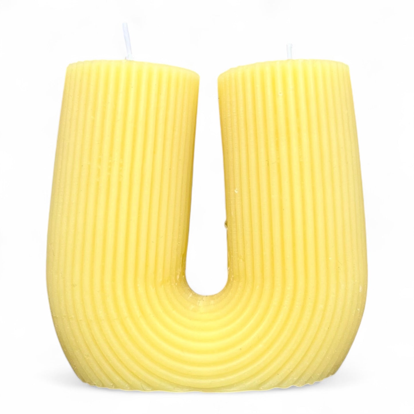 Zweidochtkerze aus Bienenwachs