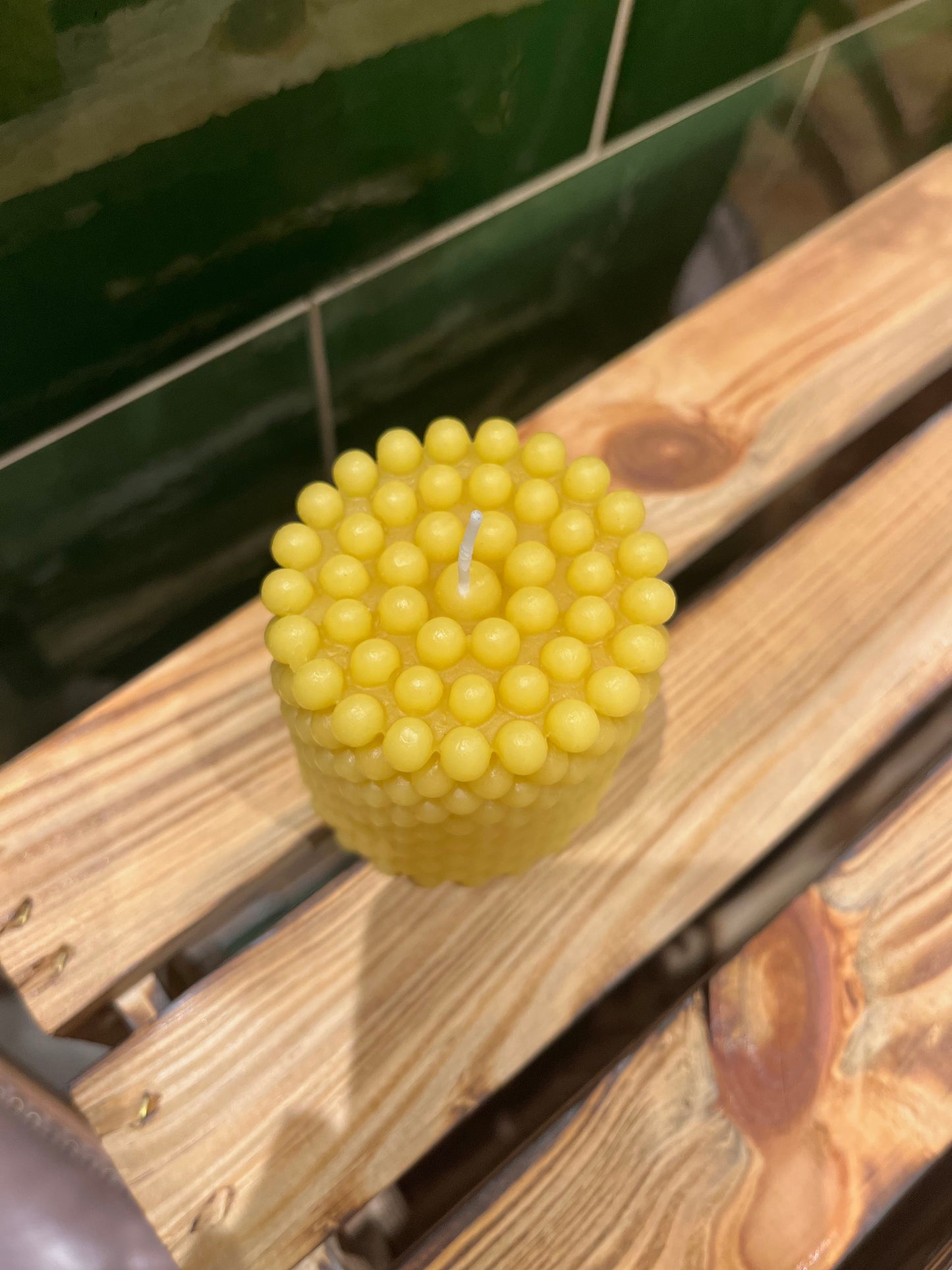 Bubble - Kerze aus Bienenwachs
