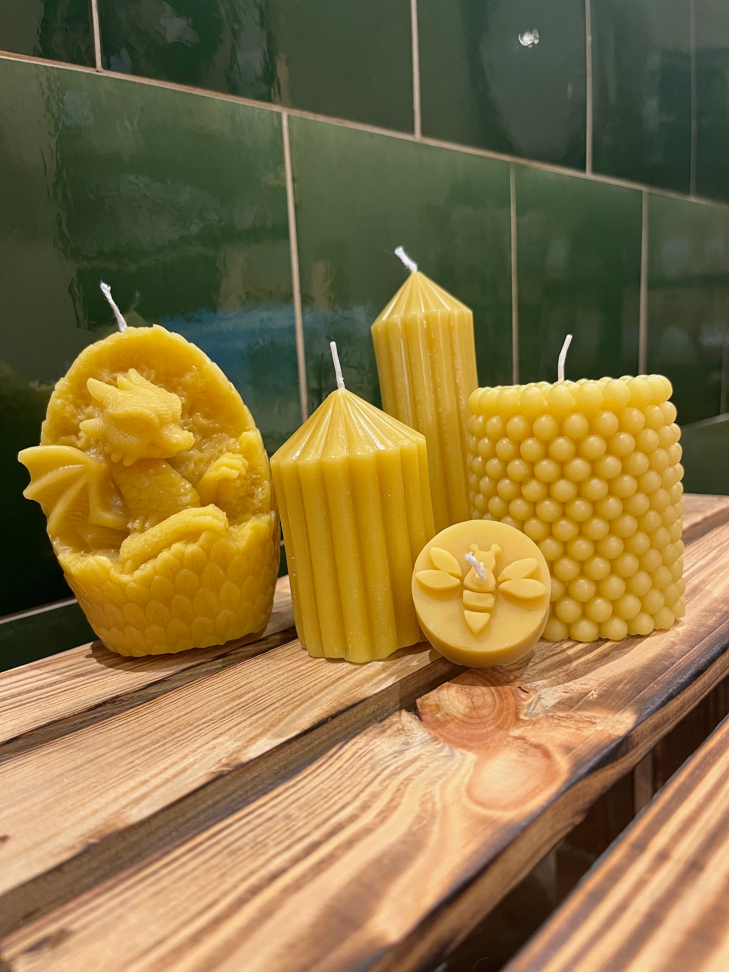 Bubble - Kerze aus Bienenwachs