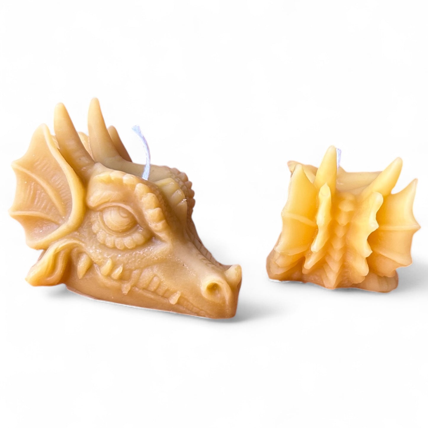 Drachenkopf als Bienenwachskerze