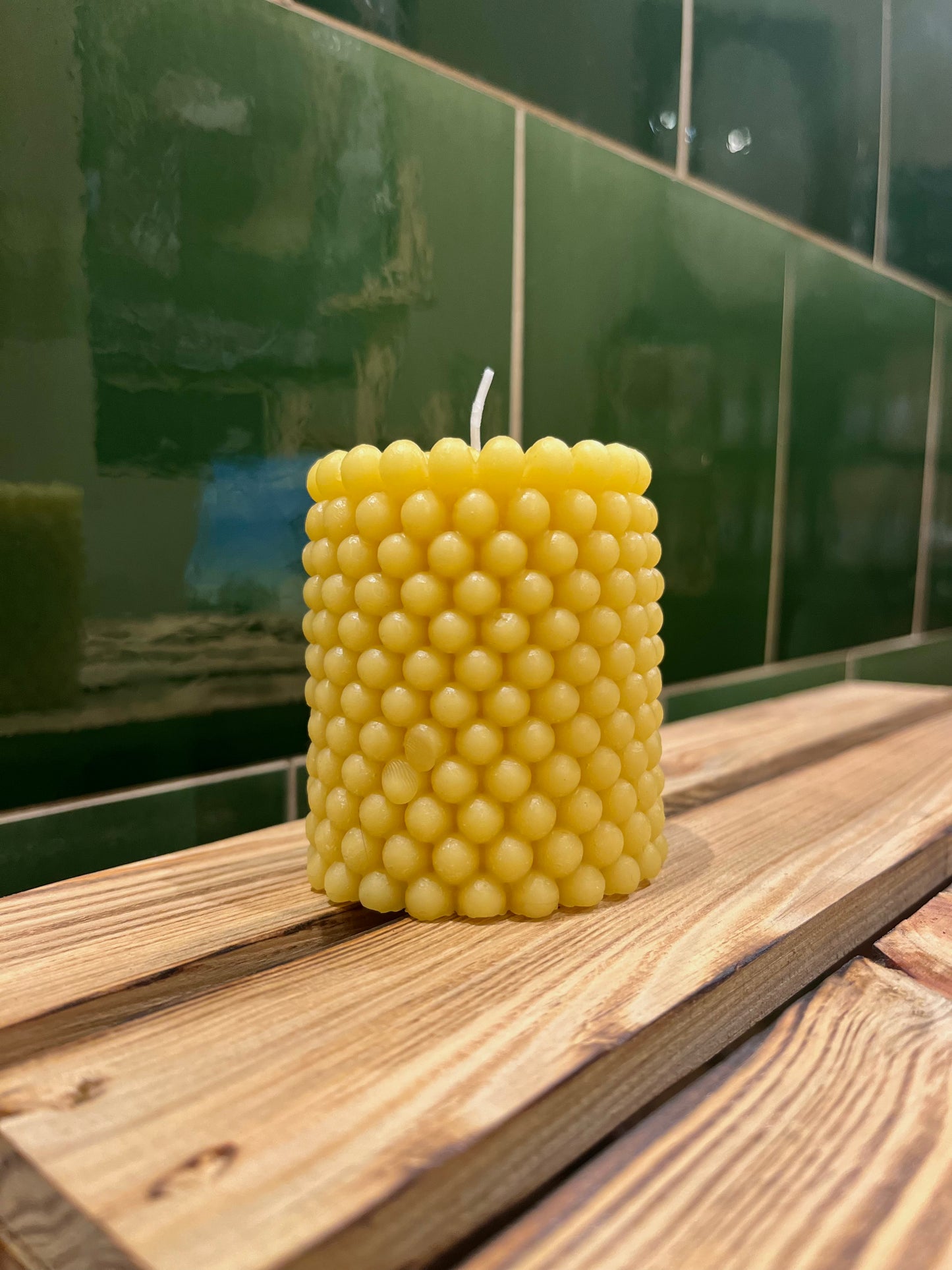 Bubble - Kerze aus Bienenwachs