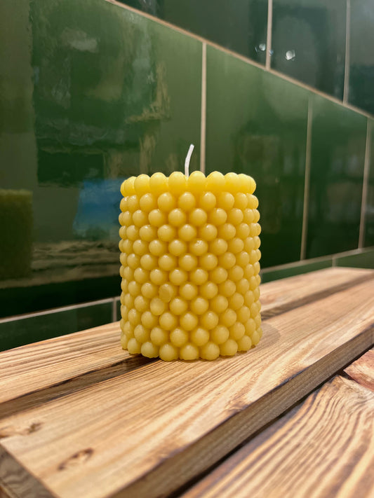 Bubble - Kerze aus Bienenwachs