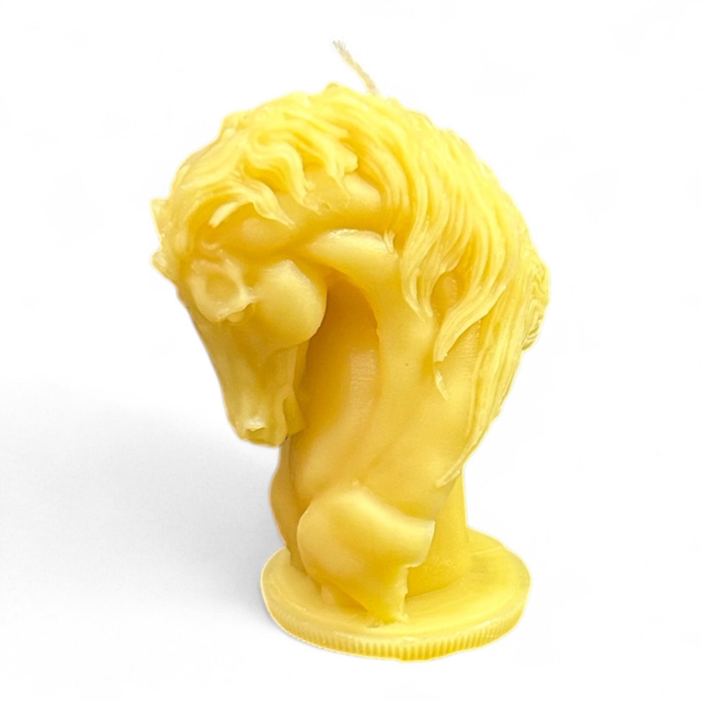 Pferdekopf als Bienenwachskerze