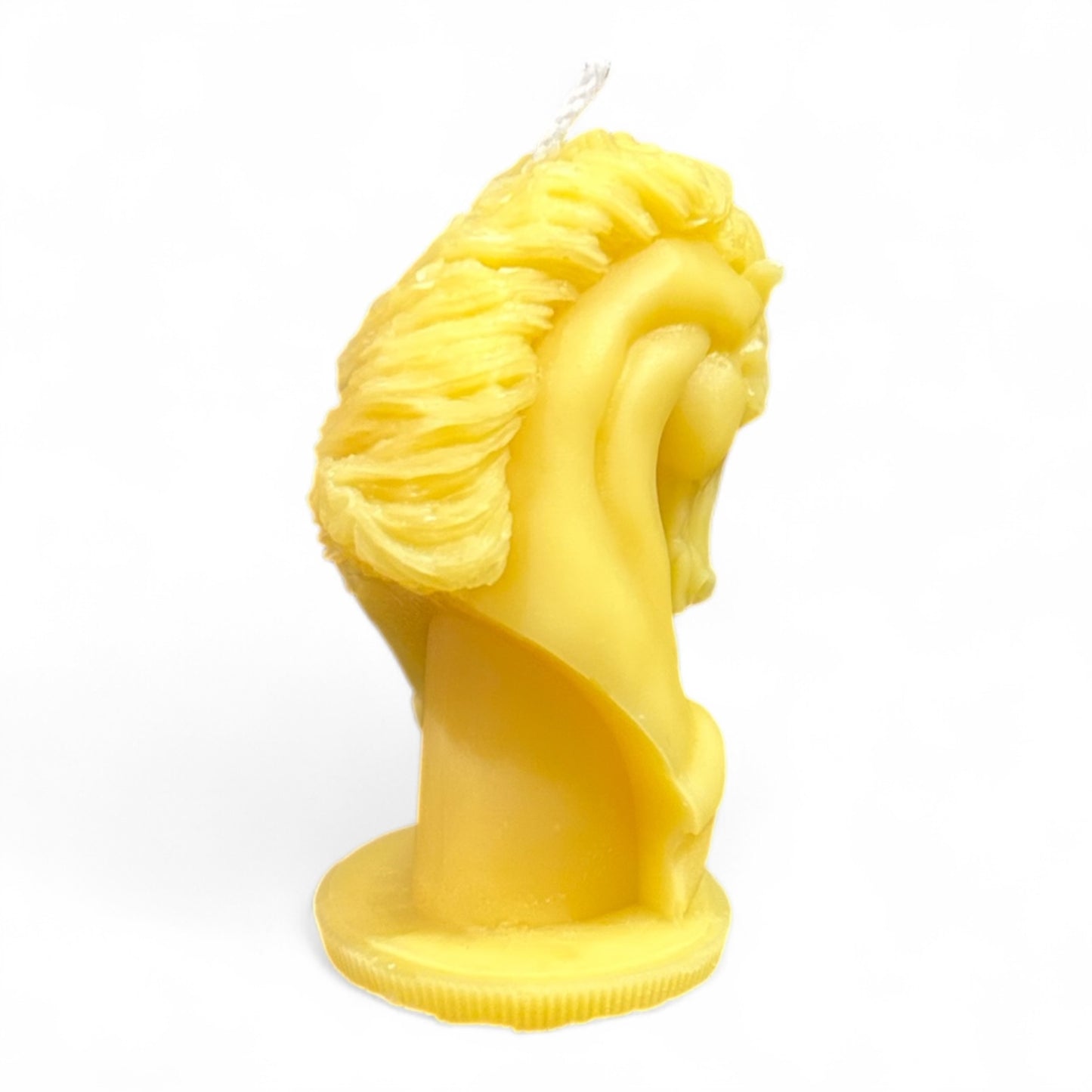 Pferdekopf als Bienenwachskerze