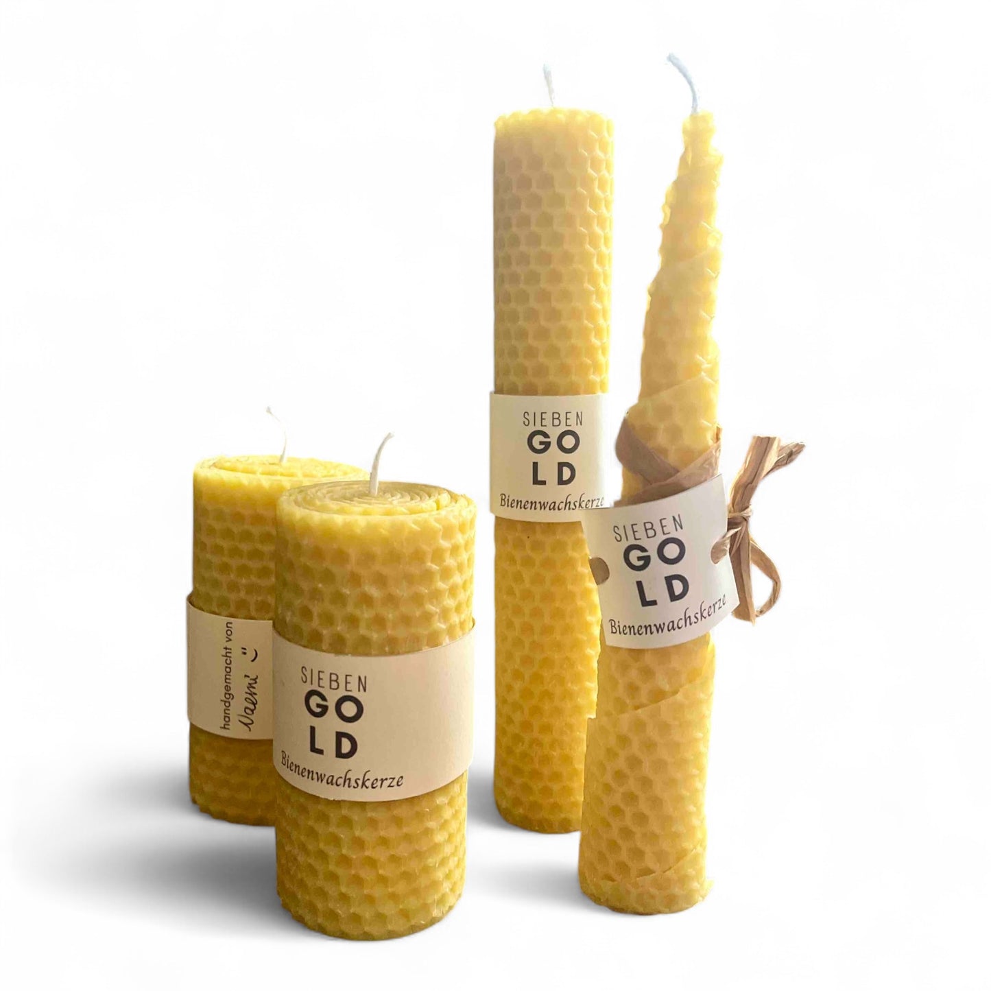 Bastelset zum Herstellen von gerollten Bienenwachskerzen