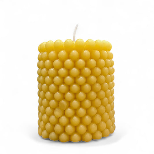 Bubblekerze aus Bienenwachs