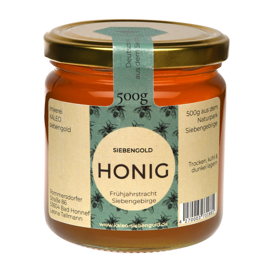 ImkereiKALEOsiebengold_Fruehjahrstracht_Honig_Siebengebirge_500g_edeka_rewe_honig_bonn_koenigswinter regional