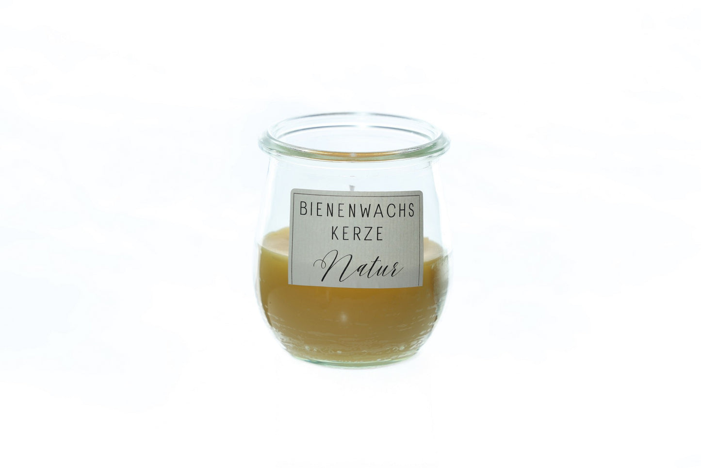 Kerze im Tulpenglas WECK aus Bienenwachs